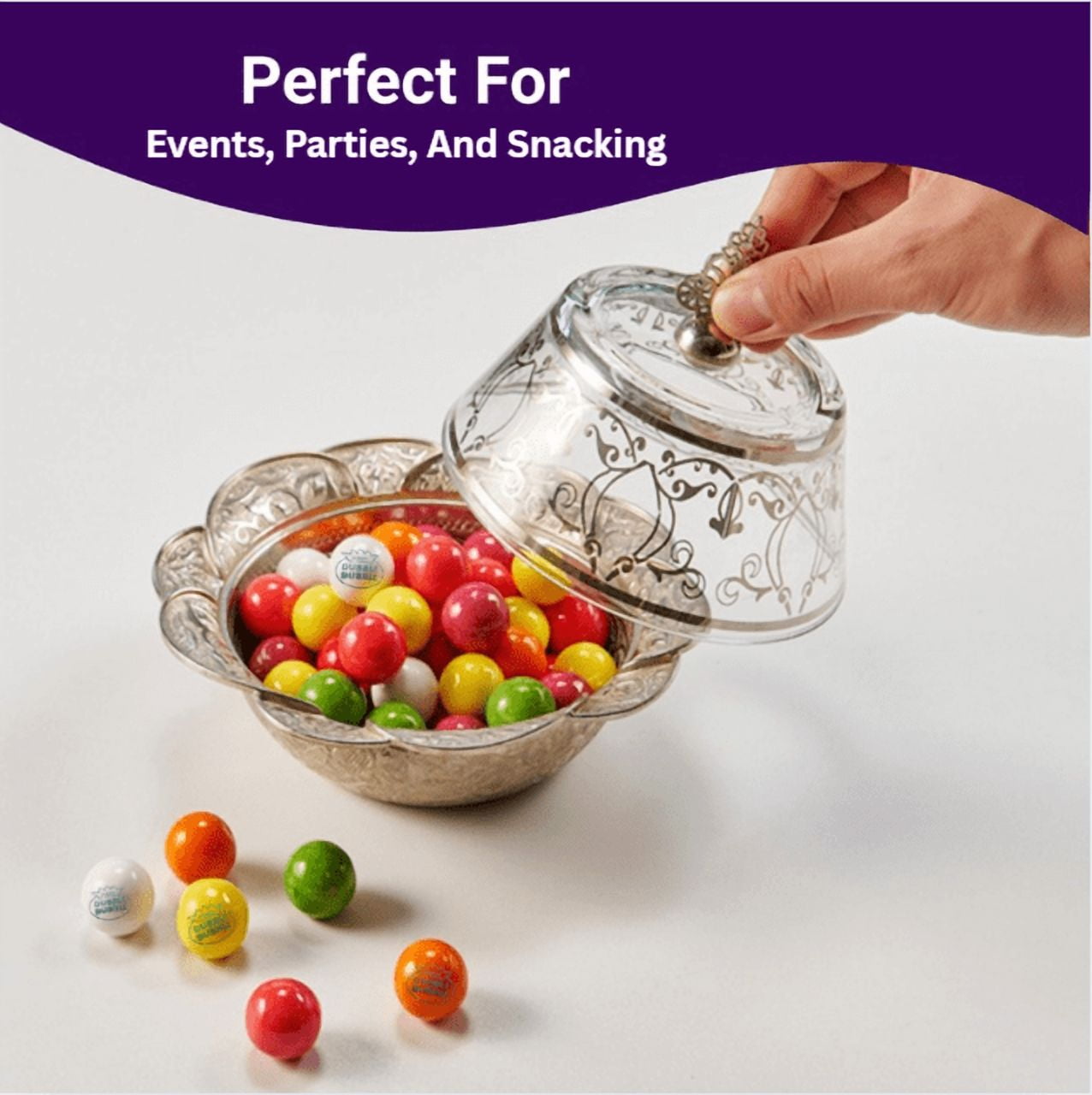 Gumballs 1 Inch - 3 Pound Bag - Gum Balls For Gumball Machine - Gumballs Bulk - Gum Ball Machine Refill - Assorted Fruit Flavor - Bubble Gum