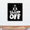 thumbnail image 4 of Creative Products Blast Off Black and White 20x24 Canvas Wall Art, 4 of 5