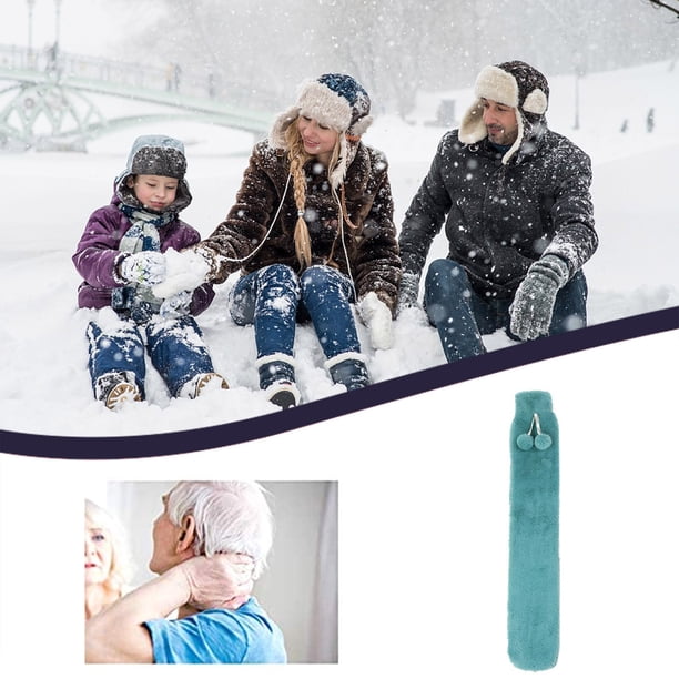 Long-Lasting Hot Water Bottle with Soft Cover, Natural Pain Relief for Muscle Cramps, Arthritis, Backache, Safe Warm Compress, Reusable Hand Warmer, Heat Therapy for Adults, Cozy Home Comfort