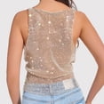 thumbnail image 5 of Kureaily Stylish Women's Tank Tops For Parties And Nightclubs Rhinestone Sleeveless Crop Top For A Seductive Basic Cotton Camisole, 5 of 5