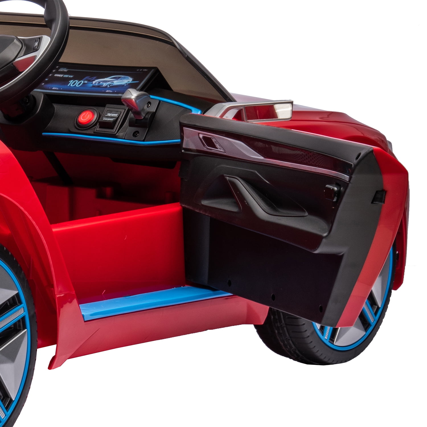 CIPACHO Licensed BMW I4, 12v Kids Ride On Car with 2.4G Parents Remote Control, Electric Car for Kids, 3 Speed Adjustable, USB, MP3, Bluetooth, Red