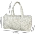 thumbnail image 2 of Quilted Duffle Bag for Women, Cute Floral Bag, Lightweight Gym Tote with Pockets, Overnight Travel Bag, Quilted Duffle Bag for Women, Gifts for Her B, 2 of 7