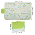 thumbnail image 2 of Unique Bargains Picnic Blanket Waterproof Beach Mat Lightweight with Handle Yellow Green, 2 of 7