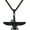Farvahar black, variant on Farvahar Pendant Chain Stainless/Black Gun/18K Gold Plated Symbol Iran Persian Gift Necklace, Customizable