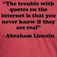 thumbnail image 3 of CafePress - The Trouble With The Internet Men's Deluxe T Shirt - Mens Tri-blend T-Shirt, 3 of 4