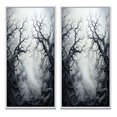 thumbnail image 2 of Designart "Grey Tree Eternal Forms I" Trees Framed Wall Art Set Of 2 - Grey Landscapes Framed Canvas Set For Living Room Decor, 2 of 7