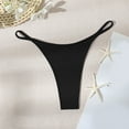 thumbnail image 6 of HOWPAY Bikini Bottoms Women Moderate Coverage High Cut Basic Swim Briefs Mid Waisted Tummy Control Solid Color Beach Pool Bathing Suit Bottoms Black L, 6 of 6