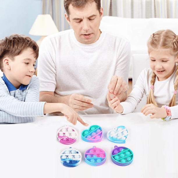 Jouet sensoriel Porte-clés à bulles, jouets sensoriels, jouets anti