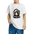 thumbnail image 2 of Spazoro Toddler Girls T-shirts, Graphic Summer Casual Crewneck Short Sleeve Tops Tee White Size 3-4T, 2 of 4