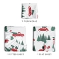 thumbnail image 4 of CGK Linens 3-Piece Christmas Holiday Sheet Set - Twin Size Xmas Winter Bedding With Vibrant Festive Patterns, Truck, 4 of 6