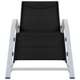 thumbnail image 3 of vidaXL Sun Loungers 2 pcs with Table Aluminum Black, 3 of 11