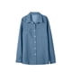 thumbnail image 5 of ICHUANYI Clearance Women's Fashion Winter Single Breasted Cardigan Solid Color Shirt Long Sleeve Shirt Tops(Dark Blue, M) ICHUANYI WER2023080802762, 5 of 6