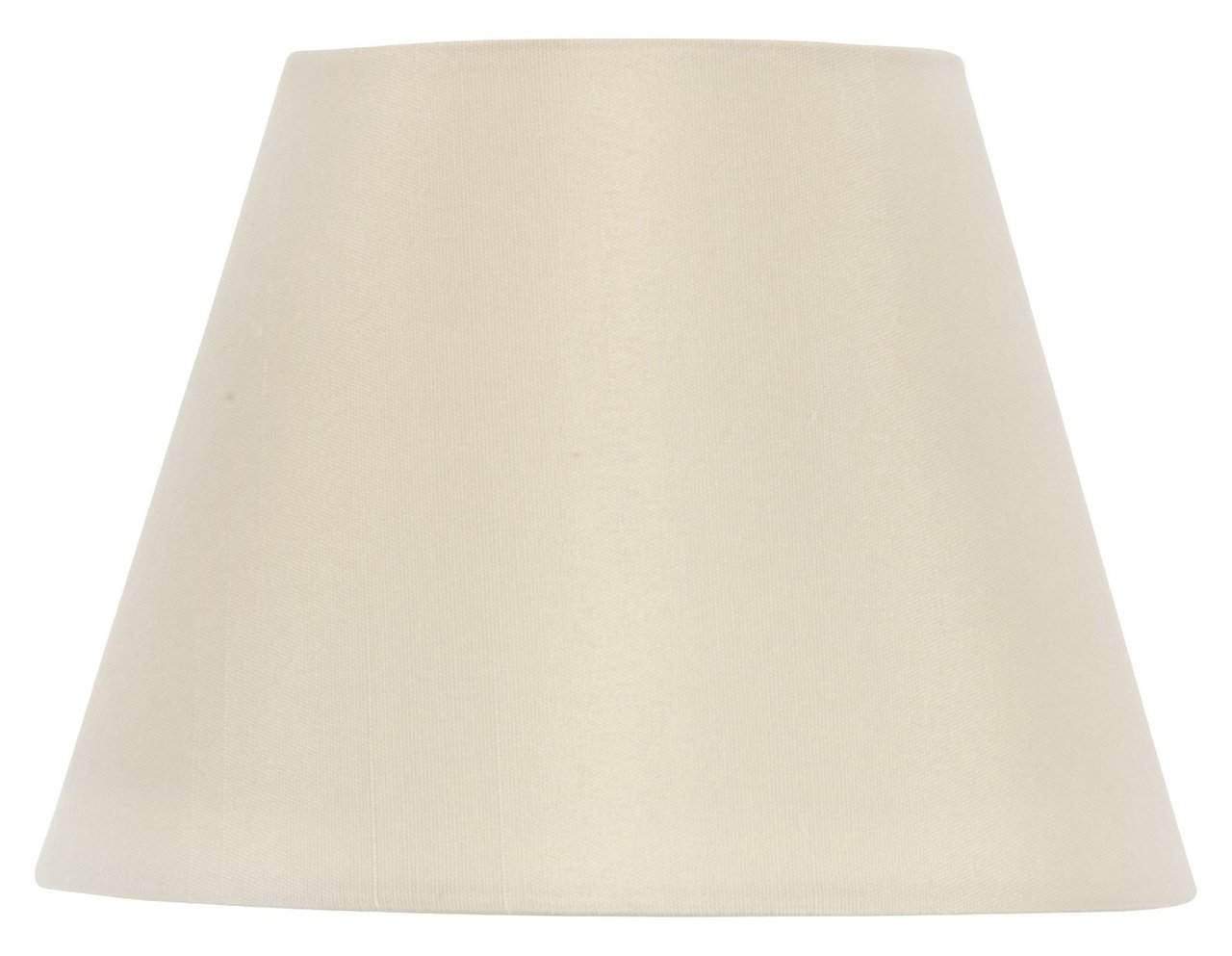 Drum Style Chandelier Lamp Shade 6 Inch Eggshell Silk Clips Onto Bulb