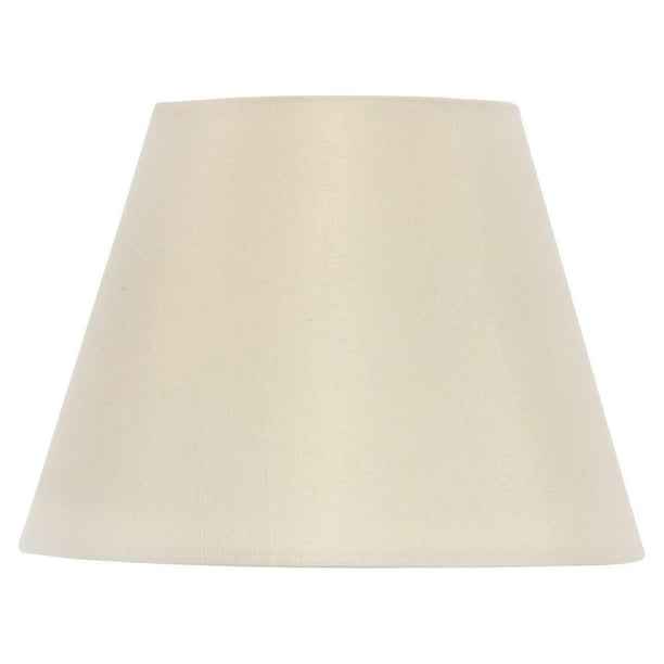 Drum Style Chandelier Lamp Shade 6 Inch Eggshell Silk Clips Onto Bulb