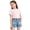 Sky Blue, variant on XEGLSBU Girls Shorts Underwear Girls Floral Embroidered Denim Shorts Elastic Waist Casual Outdoor Play Summer Pants Sky Blue Size 3-4 Years