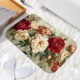 thumbnail image 6 of 1pc Elegant Peonies Absorbent Non-Slip Bathroom Thickened Flannel Rug Decor,Soft,Quick Drying,Suitable For Indoor/outdoor Use,Bathrooms,Bedrooms,Kitchens,Terrace,Laundry Rooms,16"x24", 6 of 9