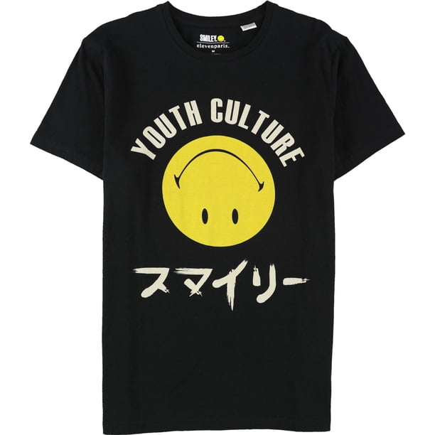 Camiseta gráfica de cultura juvenil Elevenparis para hombre negra M
