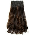 thumbnail image 2 of SAYFUT 18" 24" Curly Wavy 3 Pieces Full Head Blonde Mixed Clip in on Hair Extensions Hairpieces with 8 Clips for Women Beauty 200g, 2 of 7