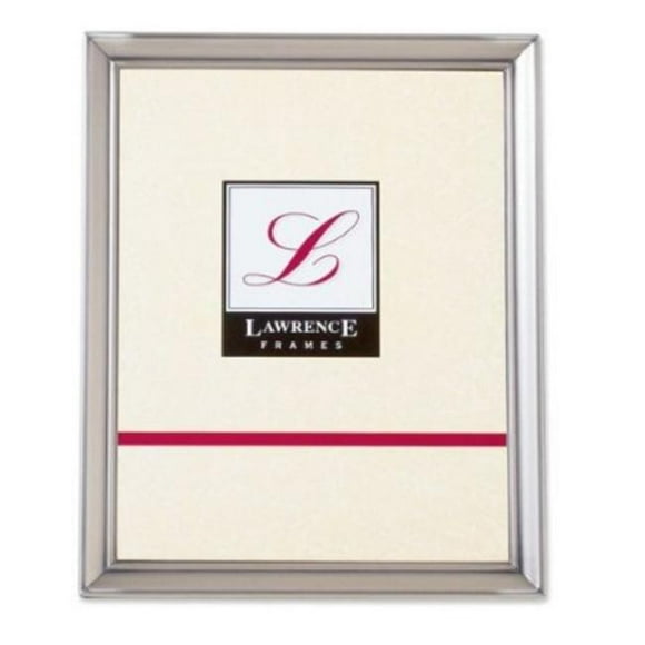 Lawrence Frames Lawrence Frames Brushed Pewter 8x10 Metal Picture Frame