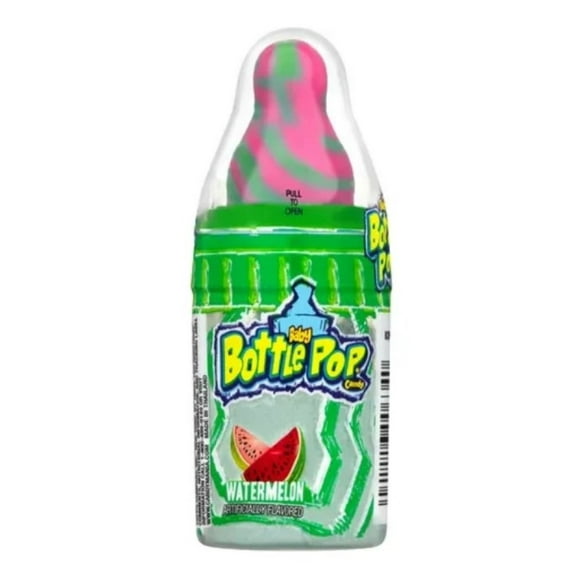 Baby Bottle Pop Candy 110568 Lollipops with Dipping Powder Watermelon Flavor 1.1 oz. Bottle, 1 Single Bottle