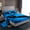 Blue, variant on Feelyou Motorcycle Dirt Bike Queen Sheet Sets, Extreme Speed Sport Flat Sheet, Vintage Checkered Flag Queen Fitted Sheet, Luxury Bedroom Decor, 4-Piece