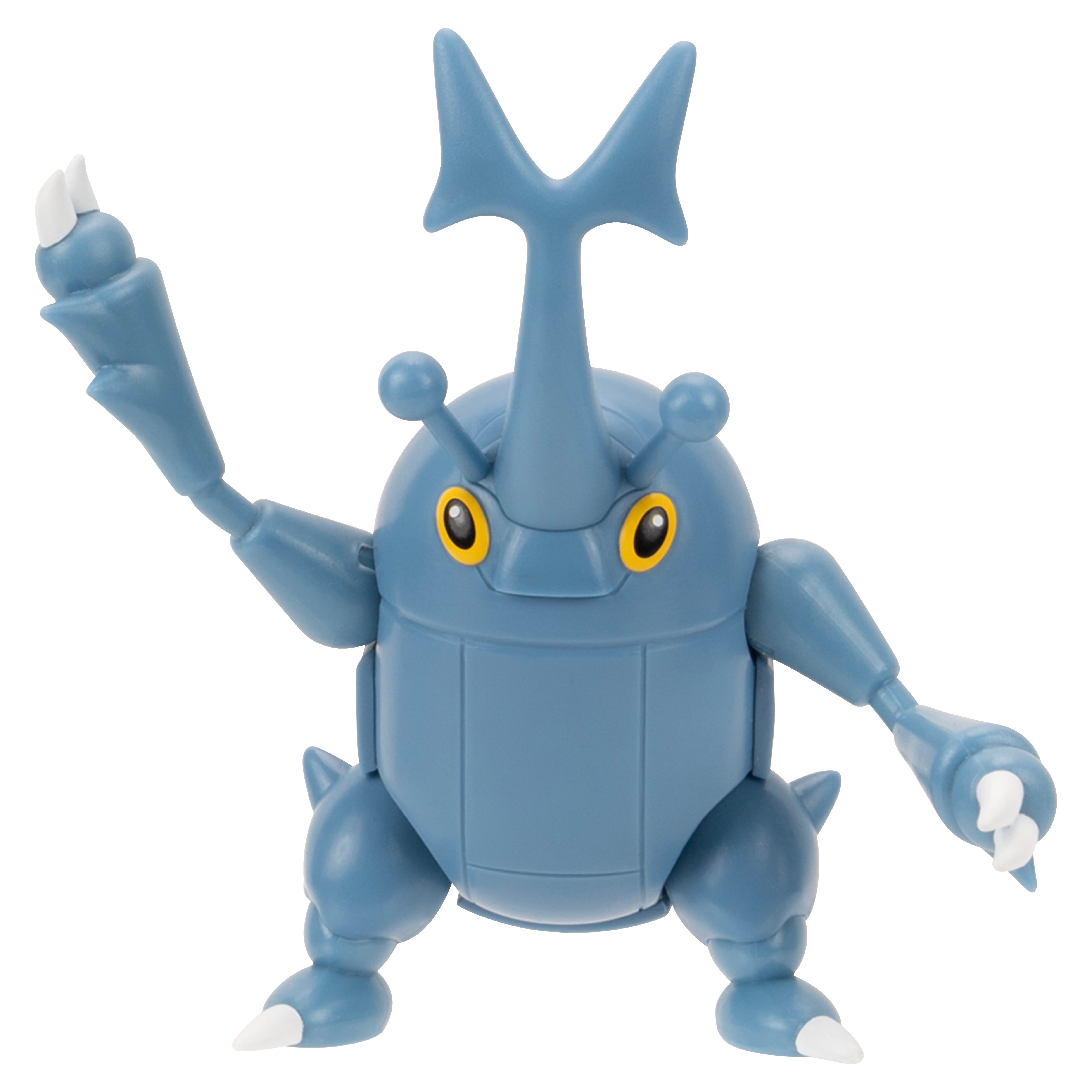 Pokemon Heracross Battle Feature Figure - 4.5 Inch Collectible Heracross Toy with Accessory