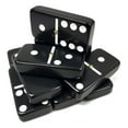 thumbnail image 3 of Marion & Co. Domino Double Six Black Jumbo Tournament Domino in with Spinners Elegant Velvet Case, 3 of 4
