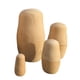 thumbnail image 2 of Muñecas de anidación sin pintar DIY Matryoshka muñecas de anidación de madera estilo ruso pintura sin terminar regalos artesanías 5 piezas Advancent WJ1923-00B, 2 of 7