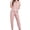 Pink, variant on Women 2 Piece Lounge Sets Casual Outfits Pullover Top and Wide Leg Pants Matching Soft Pajamas Black XL