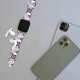 thumbnail image 4 of Compatible Con Apple Watch Band Hombres Mujeres Calavera Flores Moradas Correa De Silicona Para Reloj Ultra Series 10 9 8 7 6 5 4 3 2 1 Se, 4 of 5