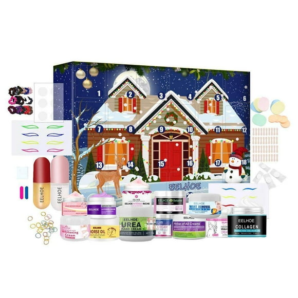 wolftale Portable Beauty Gift Box Lightweight Xmas Advent Calendar Lovely Beauty Blind Box Wear-resistant Face Cream for Theme Party