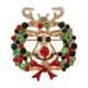 thumbnail image 3 of Luxury Exquisite Christmas Brooch Pin Snowman Santa Claus Boot Garland Jewelry Gift Christmas Decoration Brooches For Women Men, 3 of 5