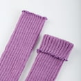 thumbnail image 4 of HaoXianJian 80s 90s Leg Warmers for Women Knit Leg Warmers Crochet Ribbed Leg Socks for Party Accessories for Inspired Outfits for Yoga,Running,Hiking, 4 of 6