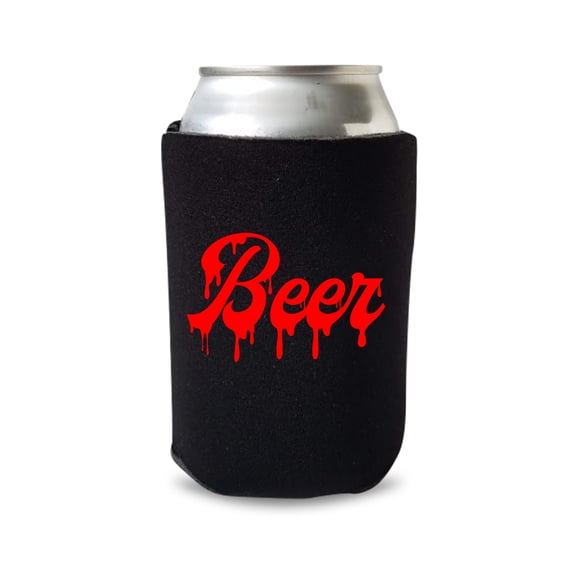 Halloween Can Coolers, Beer Drip Effect, Halloween Party Favors, Halloween Coolies, Happy Halloween, Spooky Beer Hugger