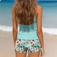 thumbnail image 7 of Mceream Girls Swimsuit Two Piece Adjustable Tank Top with Boy Shorts Boho Summer Tankini Swimsuits Ruched Bathing Suit Teen Beach Swimwear 7-16 Years, 7 of 7