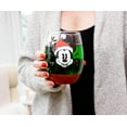 thumbnail image 5 of Disney Mickey Mouse Santa Hat Teardrop Stemless Wine Glass | Holds 20 Ounces, 5 of 8