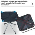 thumbnail image 5 of Xuniizn Collapsible stool, Folding Step Stool for Adults Holds Up to 300 lbs, Non-Slip Folding Stools with Portable Handle, Compact Plastic Foldable Step Stool for Bathroom, Bedroom, Kitchen, Black, 5 of 10
