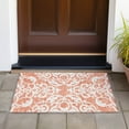 thumbnail image 6 of Addison Rugs Chantille Indoor/Outdoor Transitional Damask Coral Washable Rectangle Rug, 1'8" x 2'6", 6 of 6