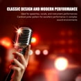 thumbnail image 3 of Micrófono Vocal Dinámico Vintage, Stand Universal Múltiple Cardioides Alta Sensibilidad, 3 of 7