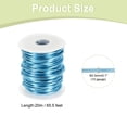 thumbnail image 2 of Uxcell 10 Gauge Aluminum Craft Wire 2.5mm 65.5ft Flexible Bendable Anodized Metal Jewelry Sculpting Wire for Jewelry Making Modelling Craft DIY, Steel Blue, 2 of 7