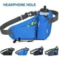 thumbnail image 3 of Soidarity Bolsa de cinturón de hidratación deportiva de poliéster, portátil, impermeable, Unisex, transpirable, cintura, tarjeta, llave, Mochilas de mochilero Gris oscuro, 3 of 6