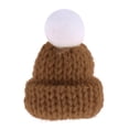 thumbnail image 2 of Decoración navideña para casa de muñecas a escala 1/12: gorro de invierno. Camello, 2 of 6