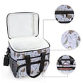 thumbnail image 6 of FORMRS Insulated Cooler Bag 24 Cans Capacity Soft Leakproof Lunch Box with Side Pockets, Purple Otters Pattern, 6 of 7
