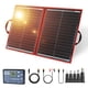 thumbnail image 4 of DOKIO Kit de panel solar plegable portátil de 110 W 18 V (21 x 28 pulgadas, 5,9 lb), controlador solar 2 salidas USB para cargar baterías de 12 V/estación de energía (AGM, Lifepo4) Rv Camping Trailer, 4 of 5