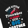 thumbnail image 3 of Instant Message - Little Firecracker Big Brother - Toddler And Youth Short Sleeve Graphic T-Shirt, 3 of 6