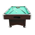 thumbnail image 2 of Pool Central 7' x 3.96' Brown and Green Billiard and Pool Game Table, 2 of 3
