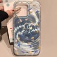thumbnail image 1 of Cute Black Cat Phone Case For iPhone 11 Case iPhone 16 13 15 12 14 Pro Max Vortex Pattern Cartoon Animals Soft Shockproof Cover, 1 of 9