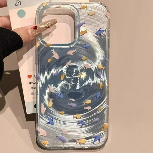 Cute Black Cat Phone Case For iPhone 11 Case iPhone 16 13 15 12 14 Pro Max Vortex Pattern Cartoon Animals Soft Shockproof Cover