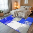 thumbnail image 5 of Navy Blue Grey Oil Painting 5x8 Area Rugs, Abstract Modern Geometric Non-Skid Rubber Backing Large Rectangle Rugs - Living Room Bedroom Home Office, Indoor Floor Mat Carpets Washable Rug, 5 of 9