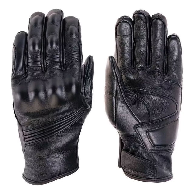 Guantes De Moto 100 % De Piel De Cabra Para Pantalla Táctil